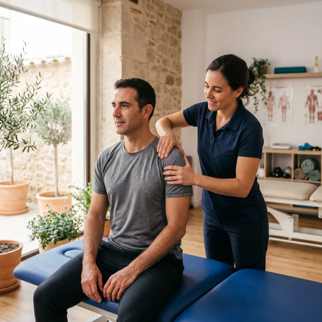 Physiotherapy session — social media content