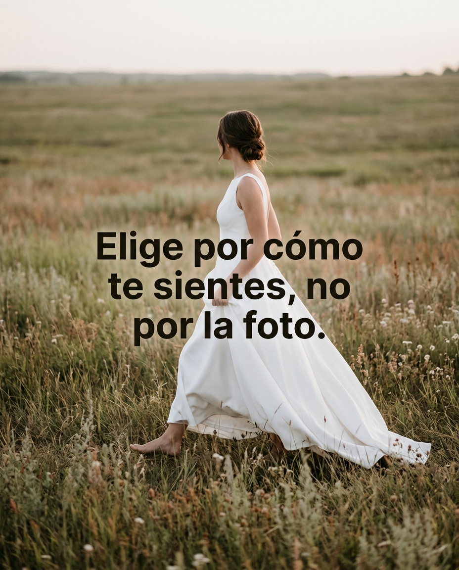 Elige por cómo te sientes, no por la foto